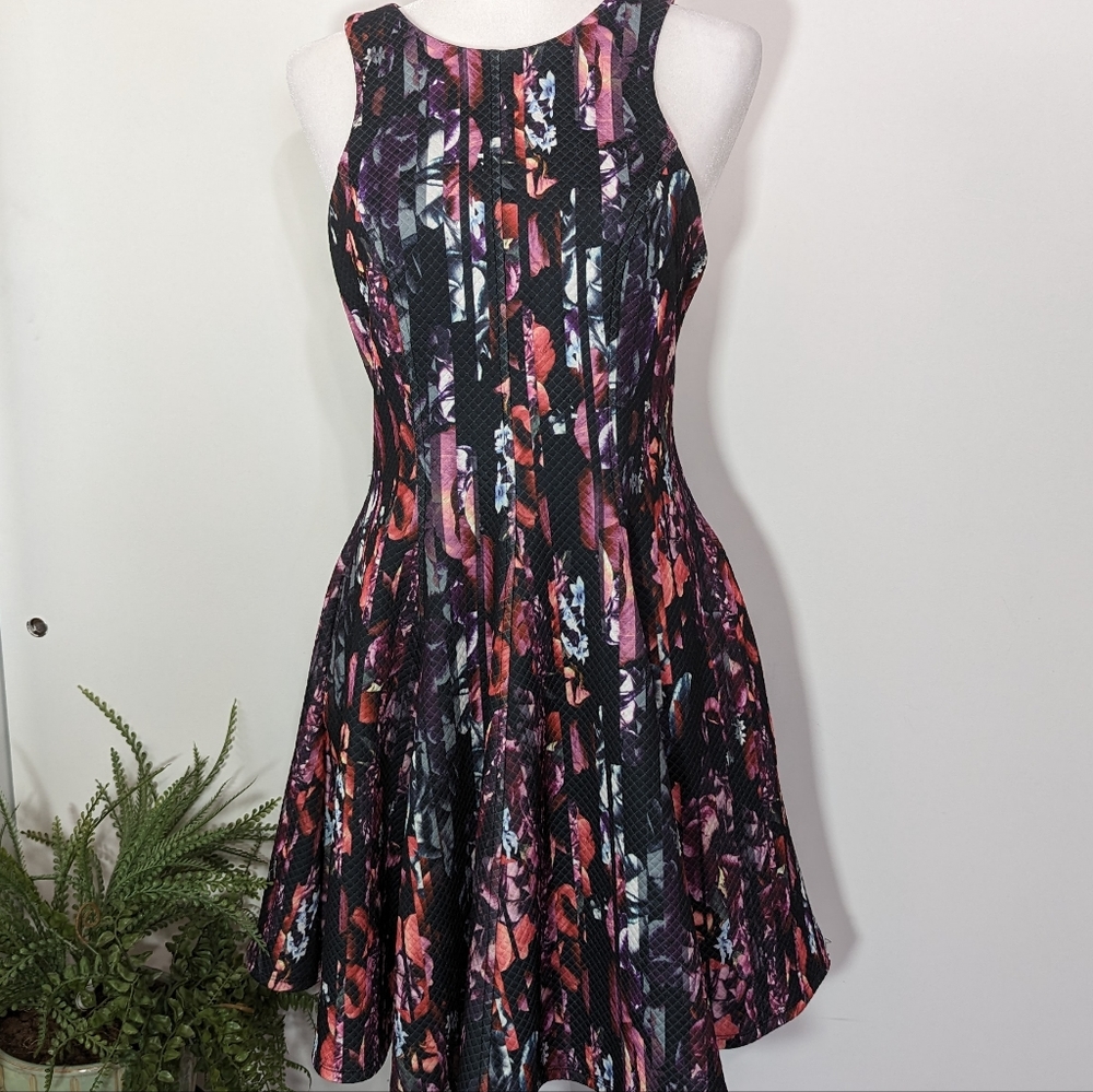 Bebe Fit and Flare Dress Size M